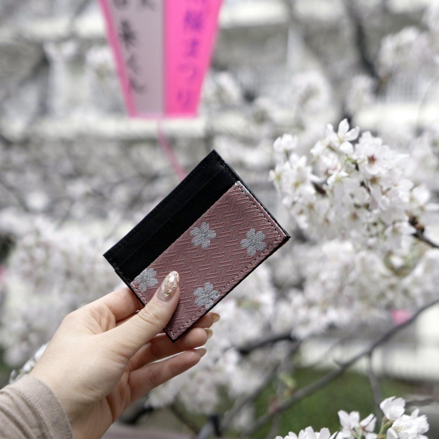 Tatami Hedge CARD HOLDER (PINK SAKURA)