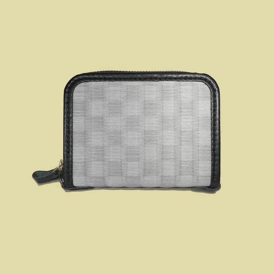 Zip Wallet (Grey Checker)